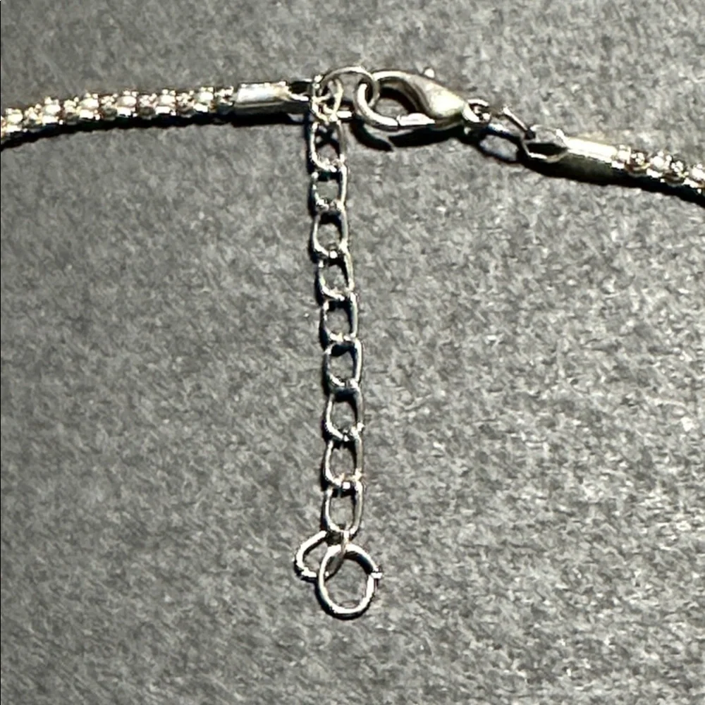Raw Black Tourmaline Horizontal Pendant Necklace